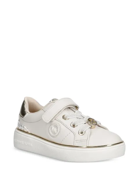 Michael Kors Kids logo-plaque touch-strap sneakers