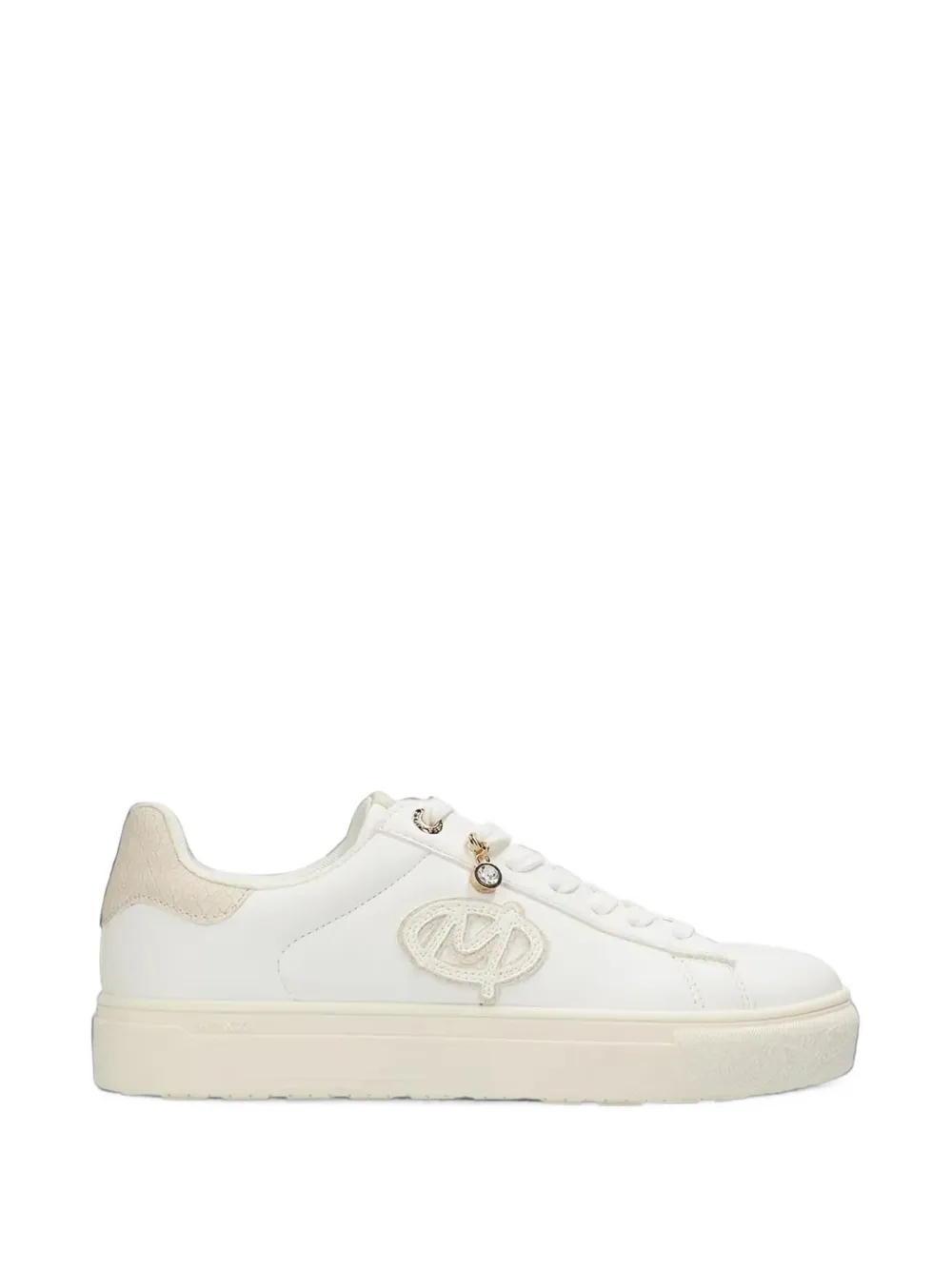 MEXX logo-patch snakeskin-effect sneakers