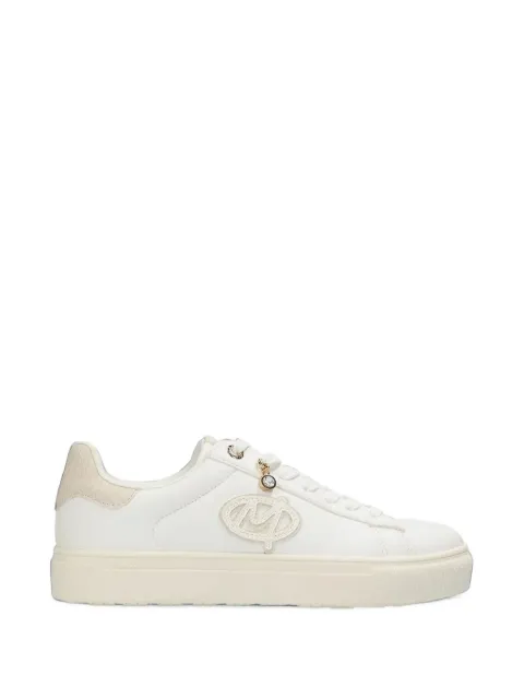 MEXX logo-patch snakeskin-effect sneakers