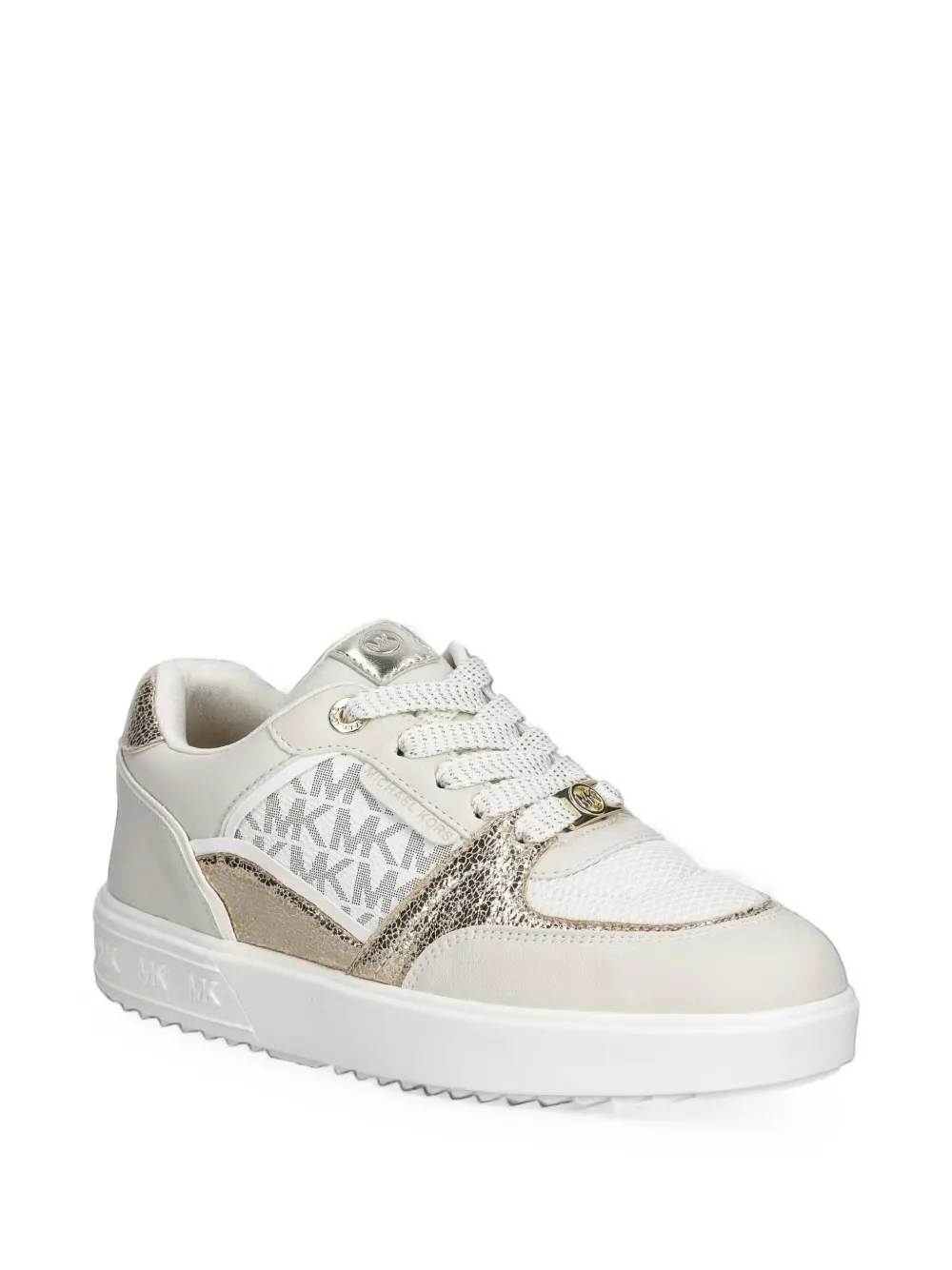 Michael Kors Kids Emmet Clarke panelled sneakers - Tons neutres Michael Kors Kids Emmet Clarke panelled sneakers - Tons neutres