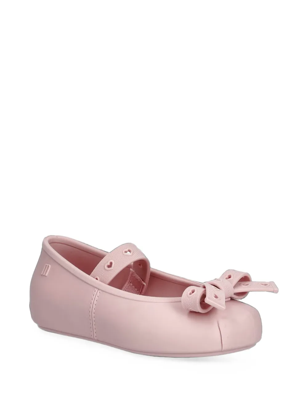 Mini Melissa Ballerine Sophie Crush con fiocco e trafori a cuore - Rosa