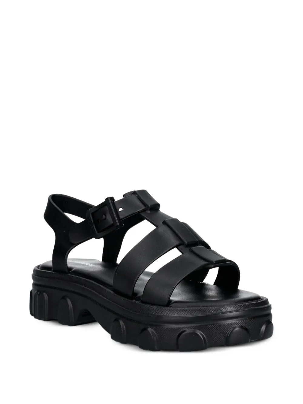 Mini Melissa Ella chunky-sole buckled sandals - Nero