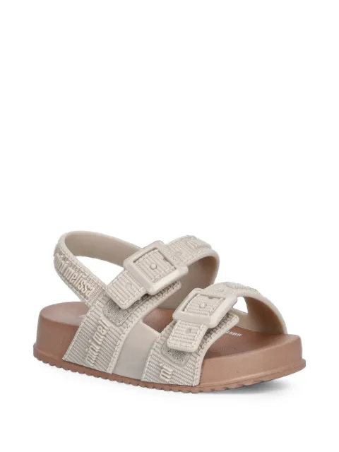 Mini Melissa sandales Cozy M Lover à logo imprimé et fermeture à boucle