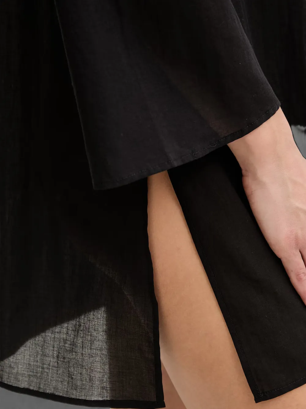 Michael Kors Kaftan met logo-plakkaat Zwart