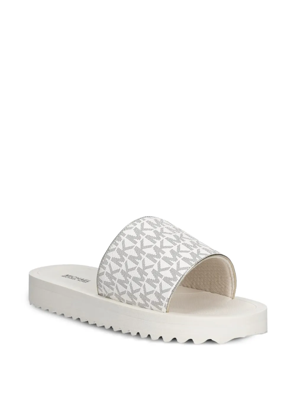 Michael Kors Kids claquettes Teagan Merrick 2 à motif monogrammé - Tons neutres Michael Kors Kids claquettes Teagan Merrick 2 à motif monogrammé - Tons neutres