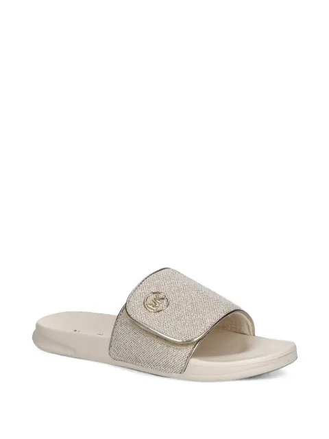 Michael Kors Kids flip flops Jett Darby con placa del logo