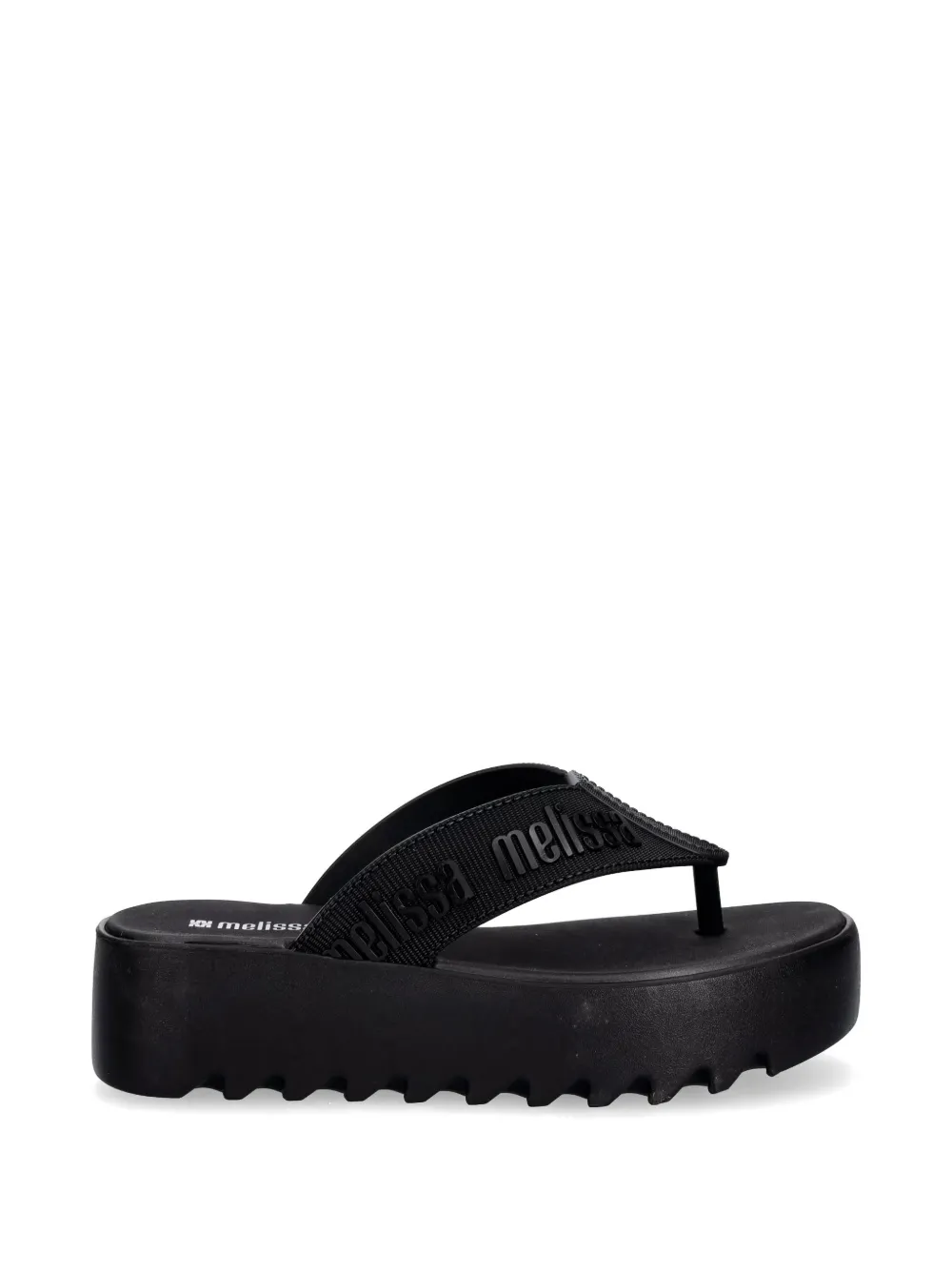 Melissa logo-embossed platform sandals - Schwarz