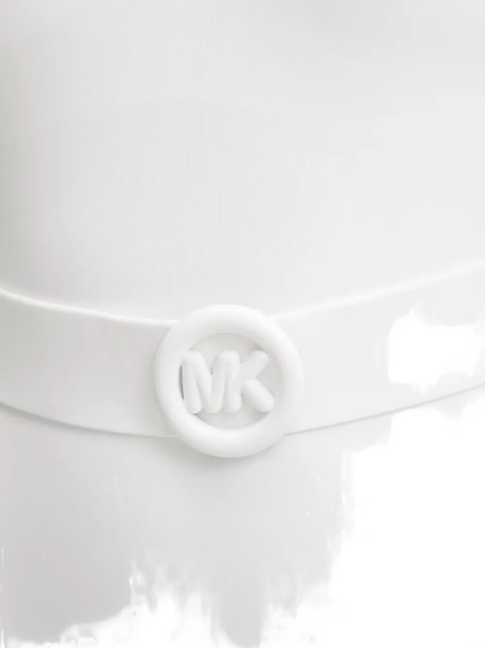 Michael Kors Badpak met riem en gekruiste bandjes aan de achterkant Wit