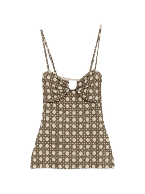 Nanushka Kauit sweetheart-neck top
