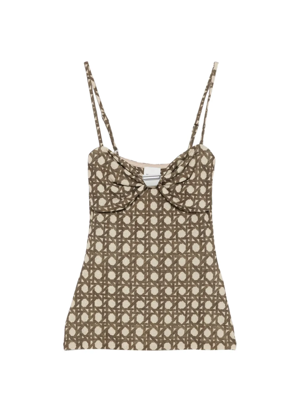 Nanushka Kauit sweetheart-neck top - Verde