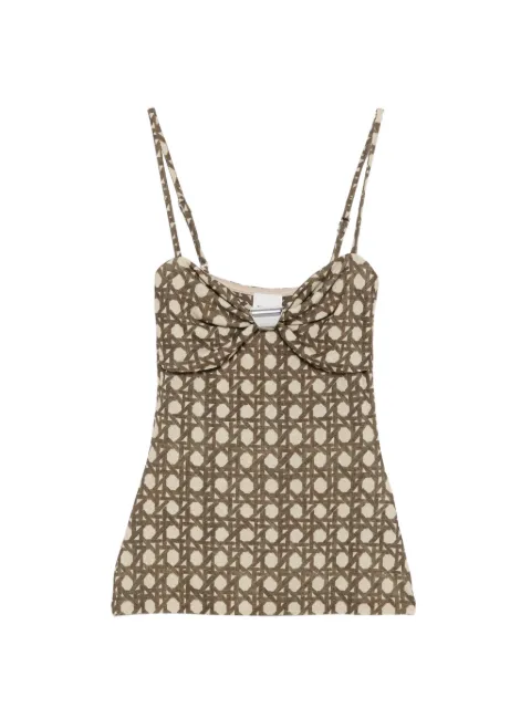 Nanushka Kauit sweetheart-neck top