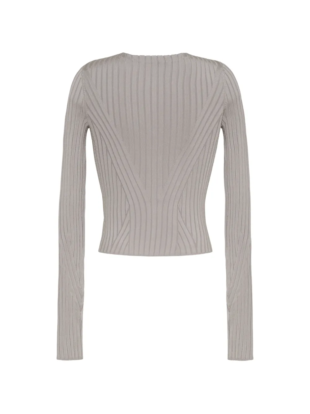 Adam Lippes Greer ribgebreid vest Zilver