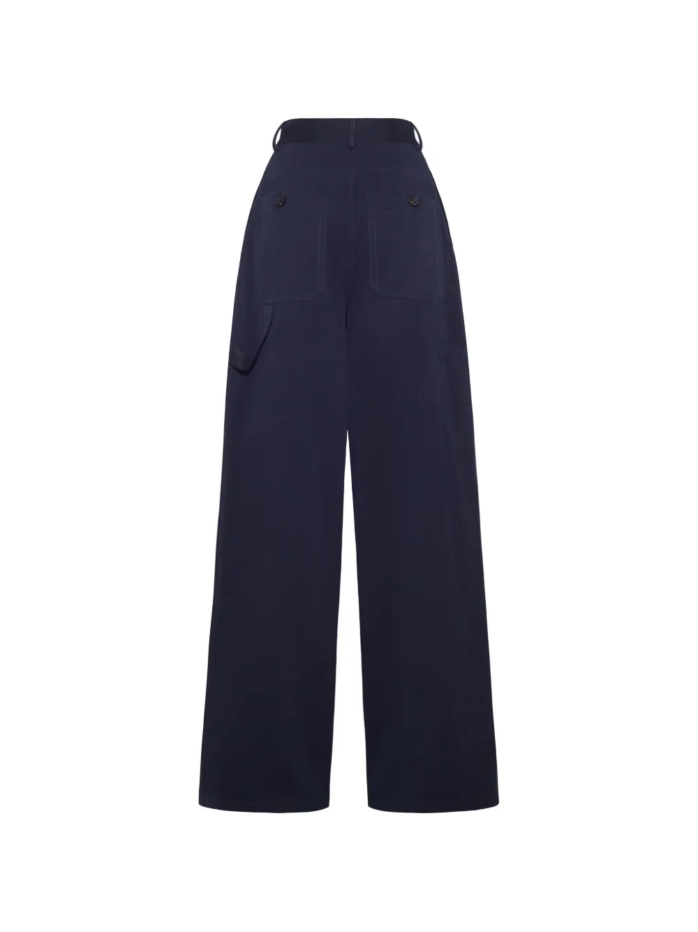 Adam Lippes Jasper Wide-leg Trousers in Blue, view 2