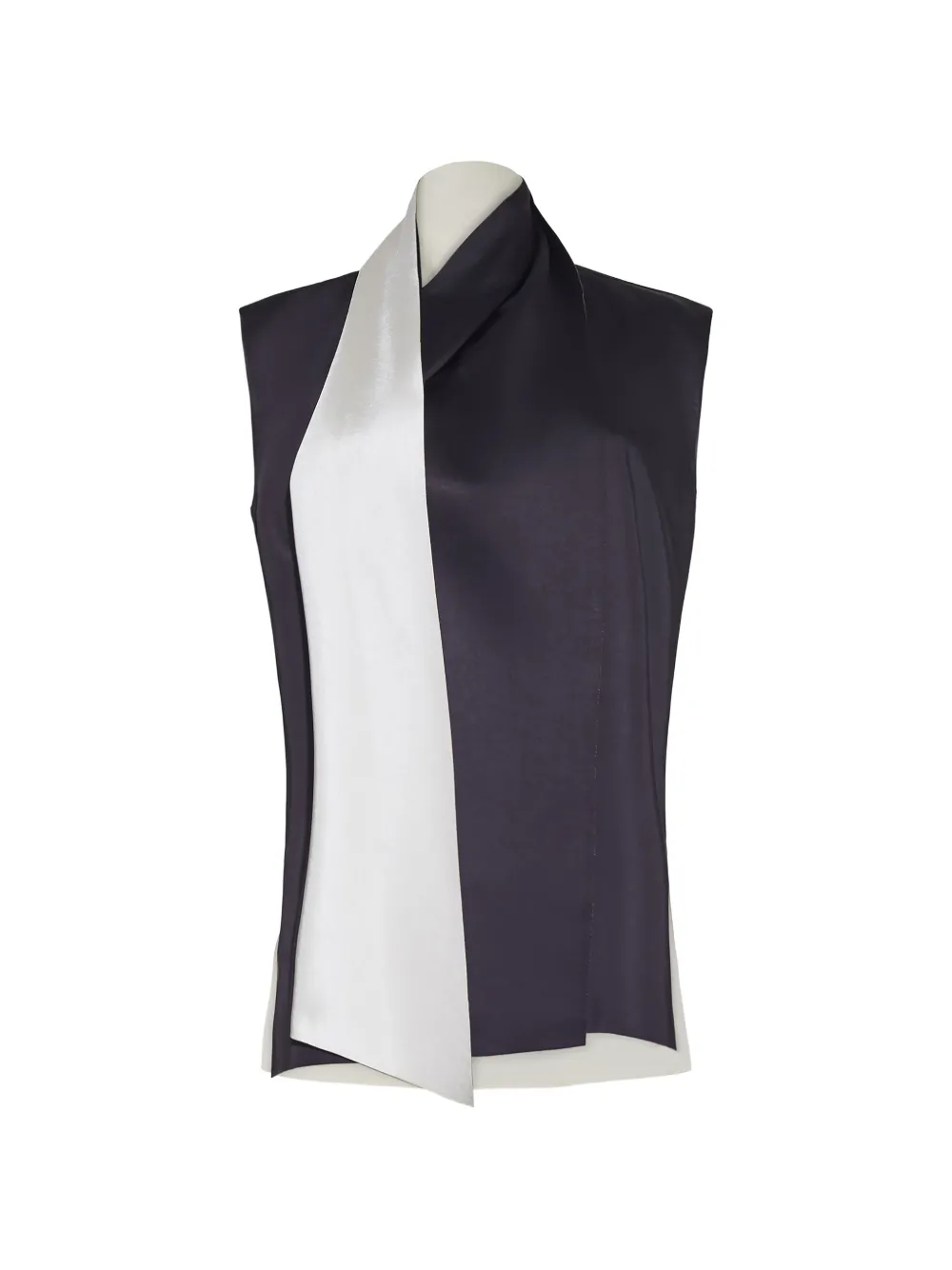 Adam Lippes Hana scarf-detail top - Nero