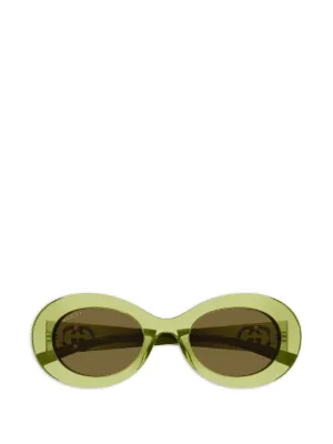 Gucci Eyewear インターロッキングG オーバルフレーム サングラス