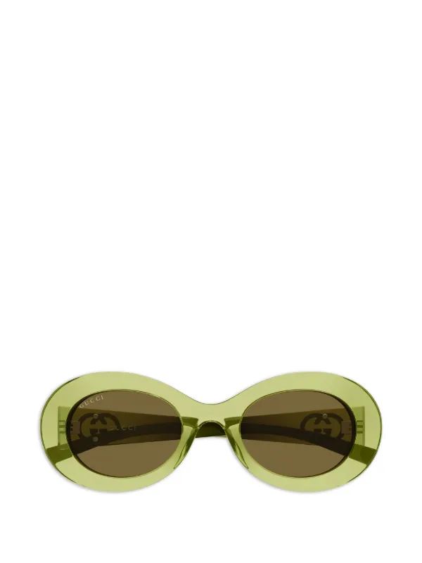 Gucci Eyewear インターロッキングG オーバルフレーム サングラス