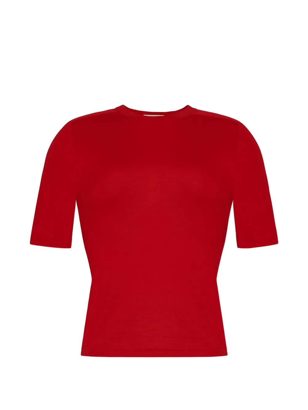 Adam Lippes Felix short-sleeve sweater - Rosso