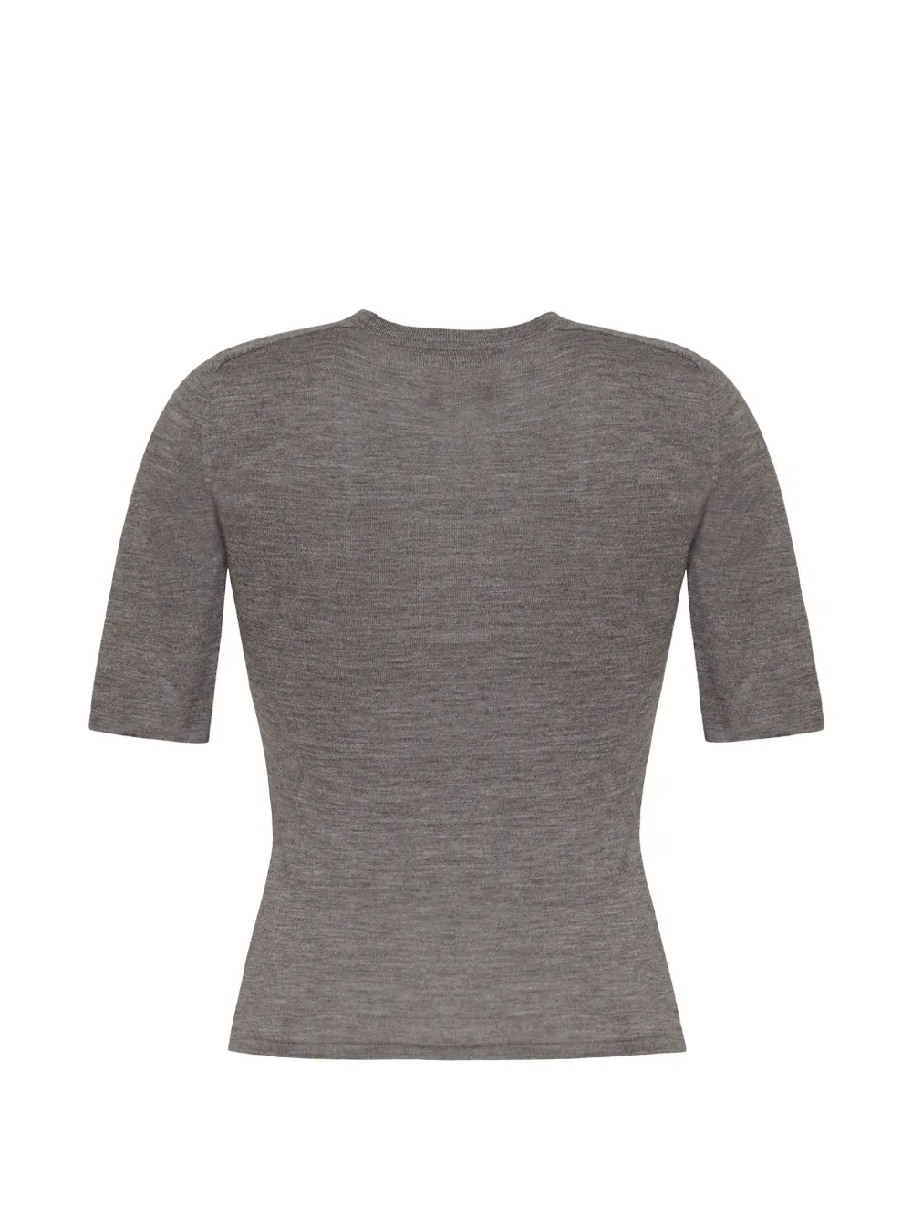  Adam Lippes Pull Felix à Manches Courtes - Gris 