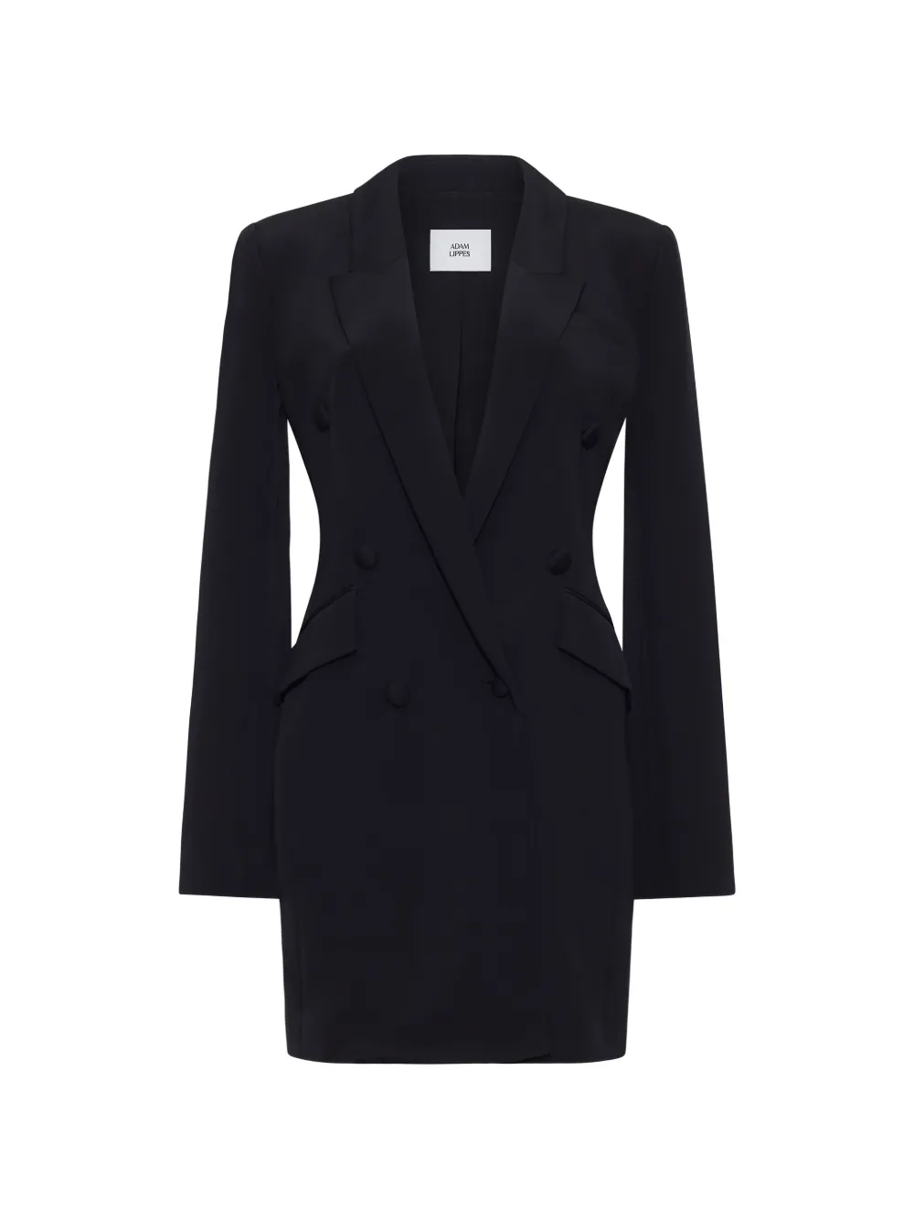 Adam Lippes double-breasted silk mini dress - Nero