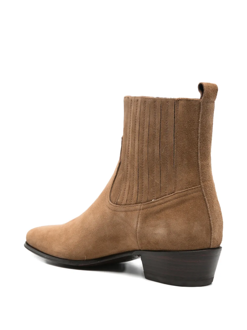 Cenere GB stitched-detail suede Chelsea boots Bruin