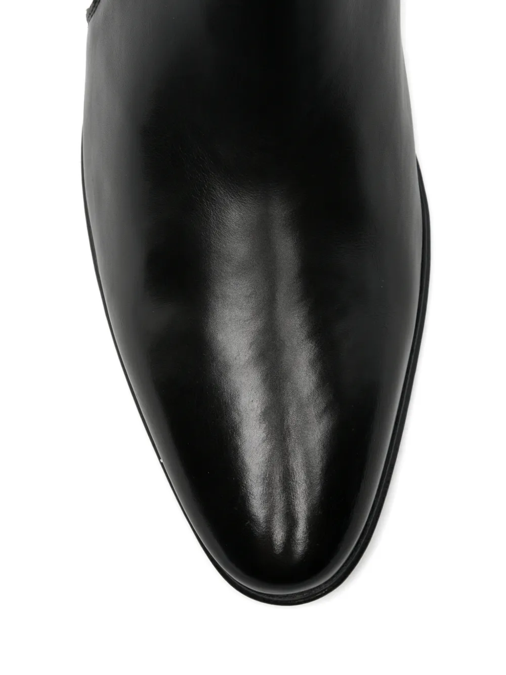 Cenere GB buckle-strap leather boots Zwart