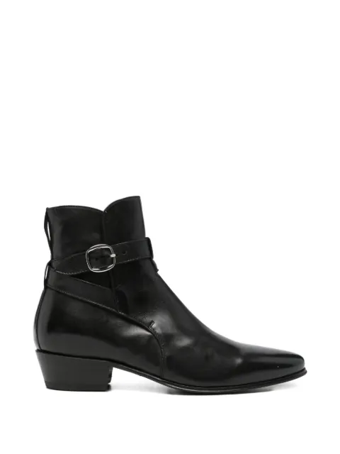 Cenere GB buckle-strap leather boots