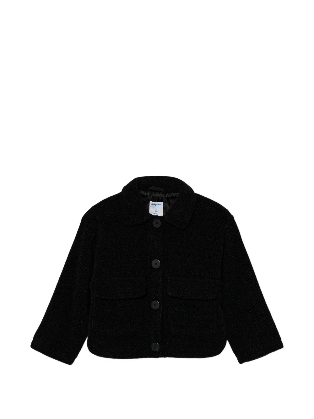 Mayoral button-up bouclé jacket - Schwarz