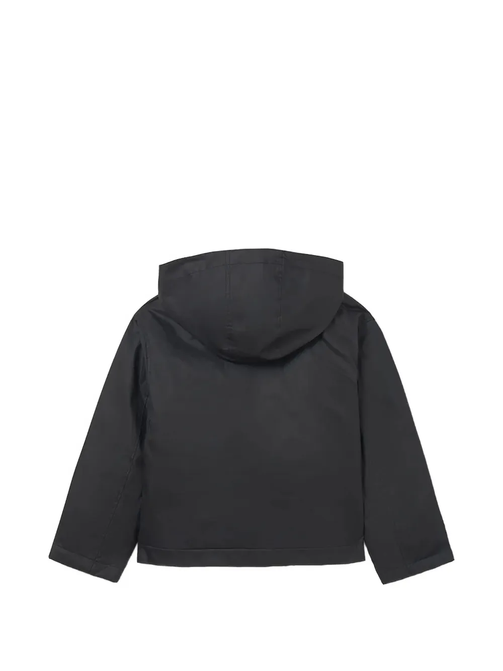 Mayoral corduroy-collar hooded jacket Zwart