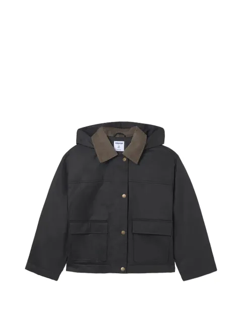 Mayoral corduroy-collar hooded jacket