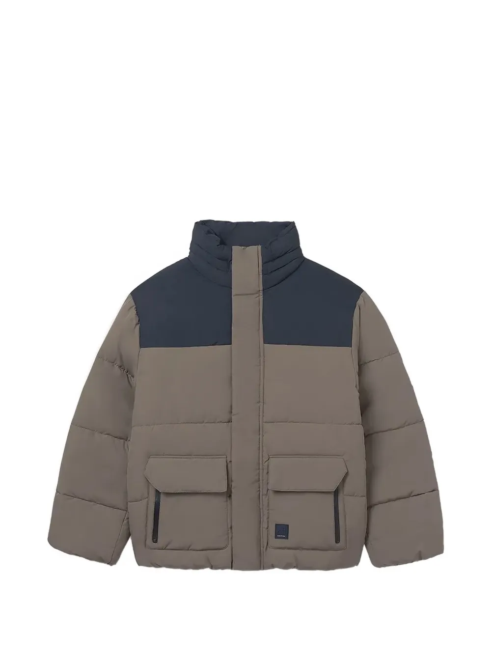 Mayoral colour-block padded jacket - Grigio