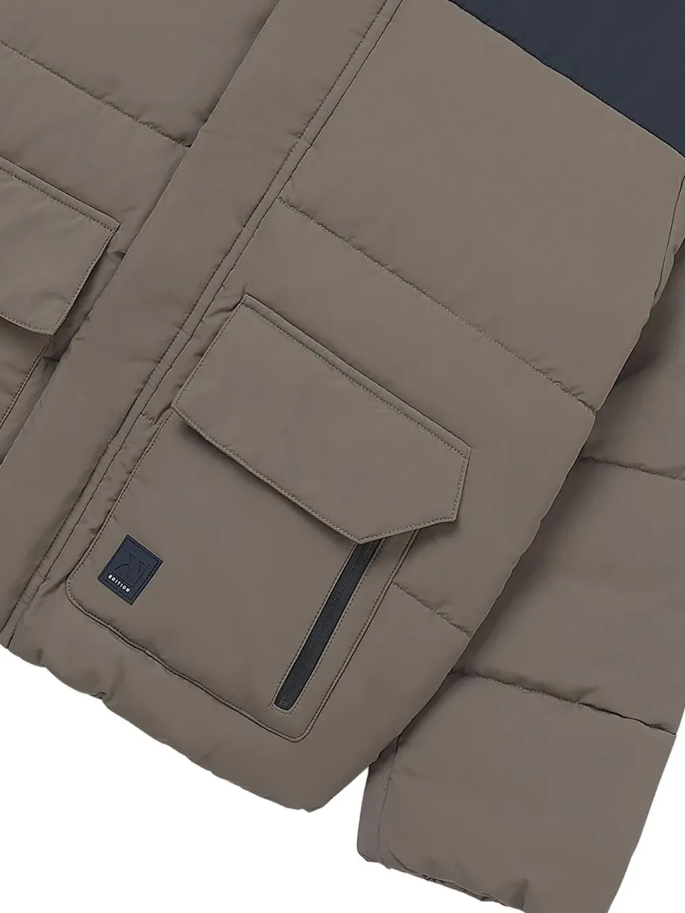 Mayoral colour-block padded jacket Grijs