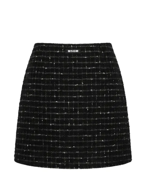MSGM check-pattern wrap skirt