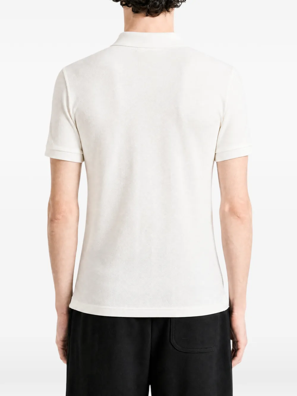 Lacoste Poloshirt met logoband Wit