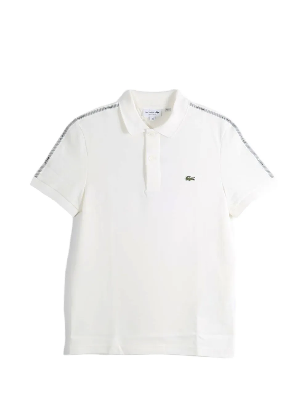 Lacoste logo-tape polo shirt - Bianco