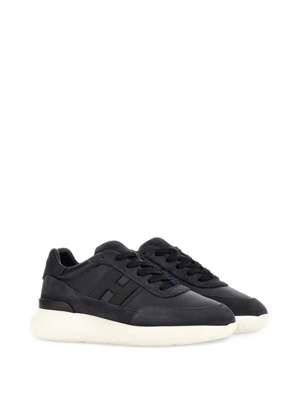 Hogan Interactive³ panelled logo-patch sneakers - Blu