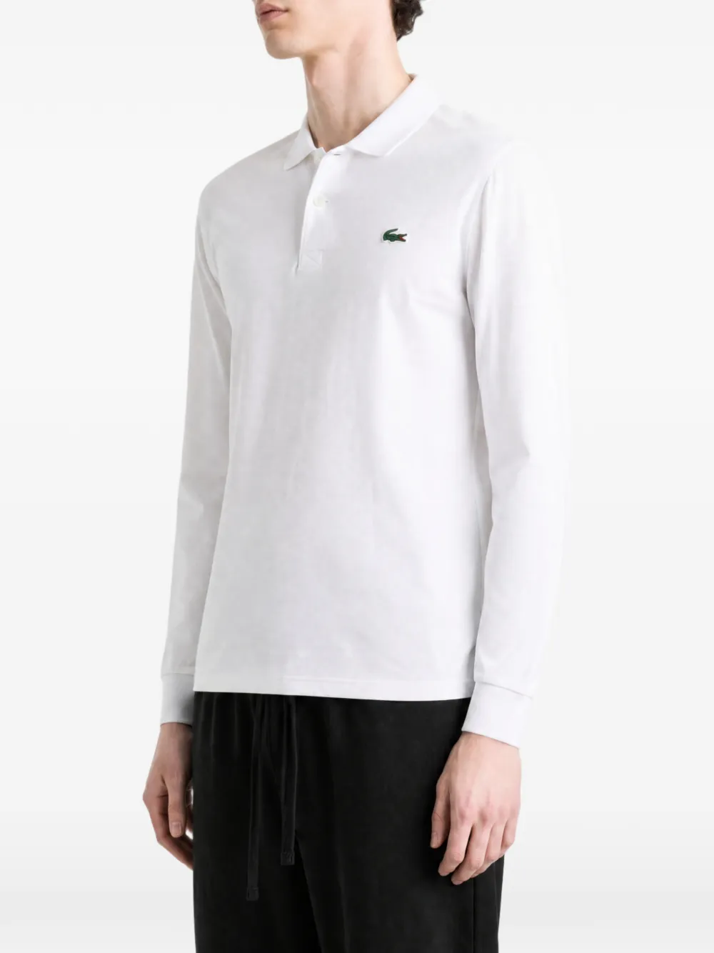 Lacoste Poloshirt met logopatch Wit