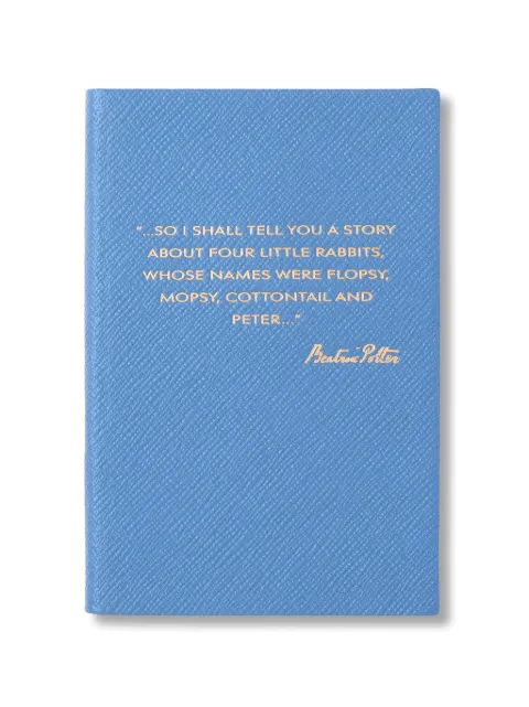 Smythson x Peter Rabbit and Friends Chelsea Panama leather notebook
