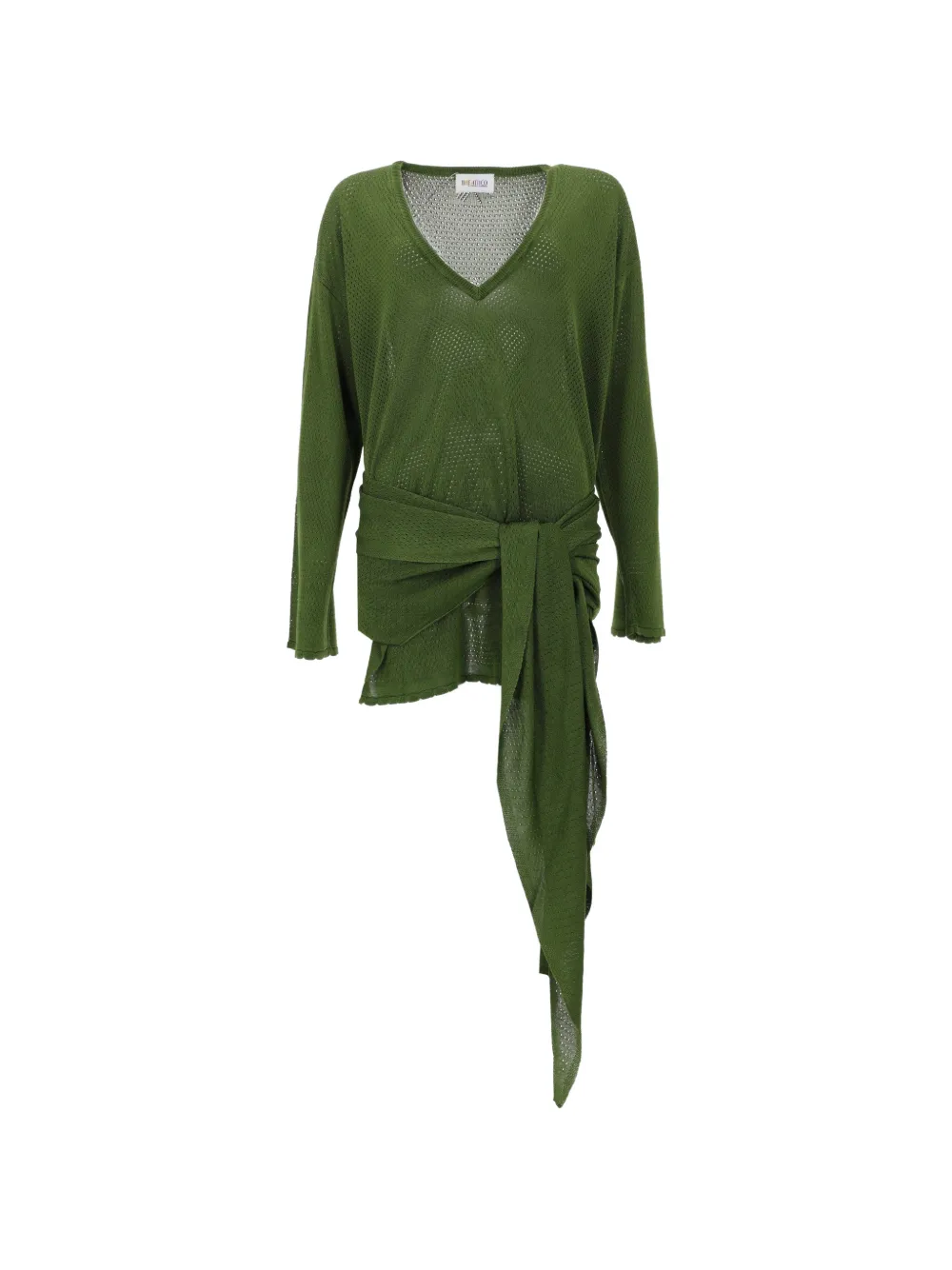 The Attico V-neck mini dress - Verde