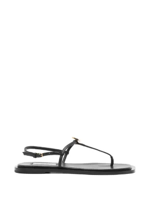 Jil Sander Cage フラットサンダル | ブラック | FARFETCH JP