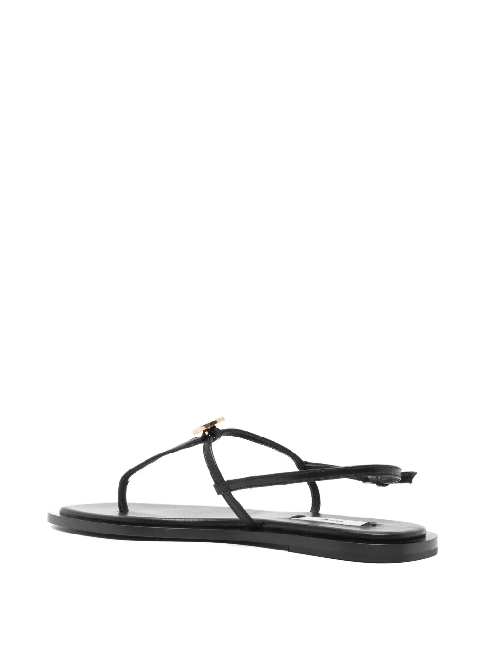 TOTEME Sandalen met vierkante neus en T-bar Zwart