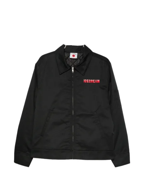 ICECREAM logo-embroidered zip-up jacket