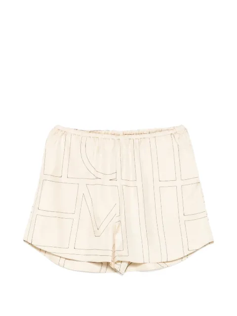 TOTEME pantalones cortos con monograma