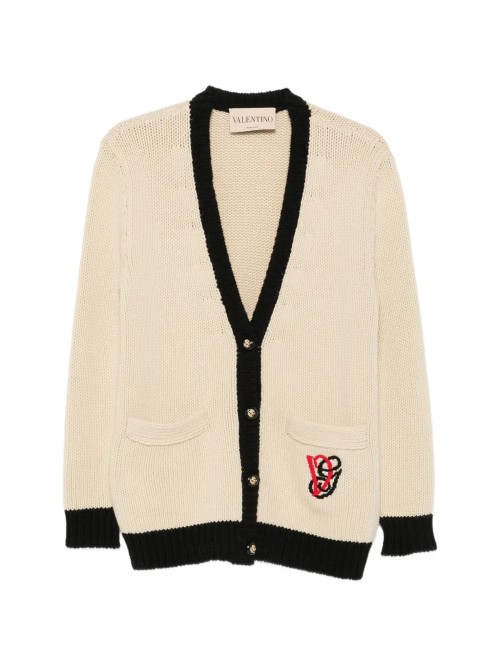 Valentino Garavani Cardigan con scollo a V - Toni neutri