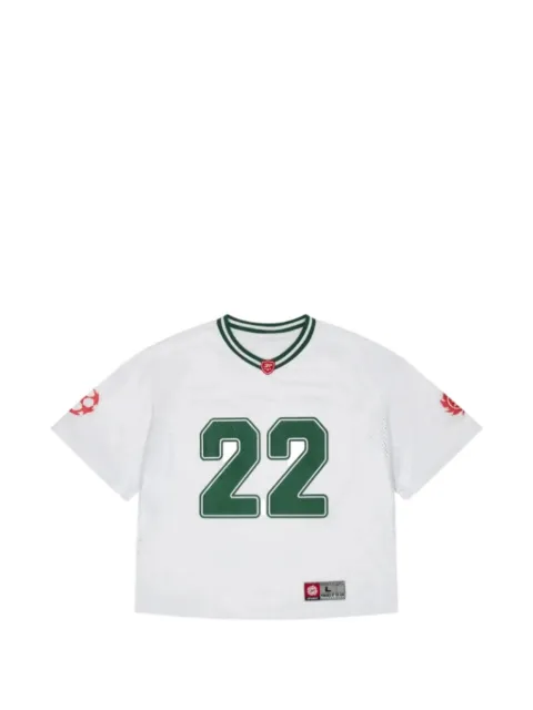 BROKEN PLANET Billboard Football mesh T-shirt