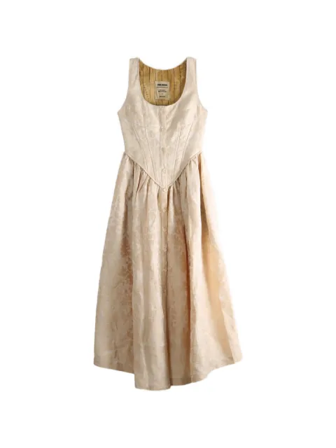 Uma Wang jacquard-woven corset-style dress