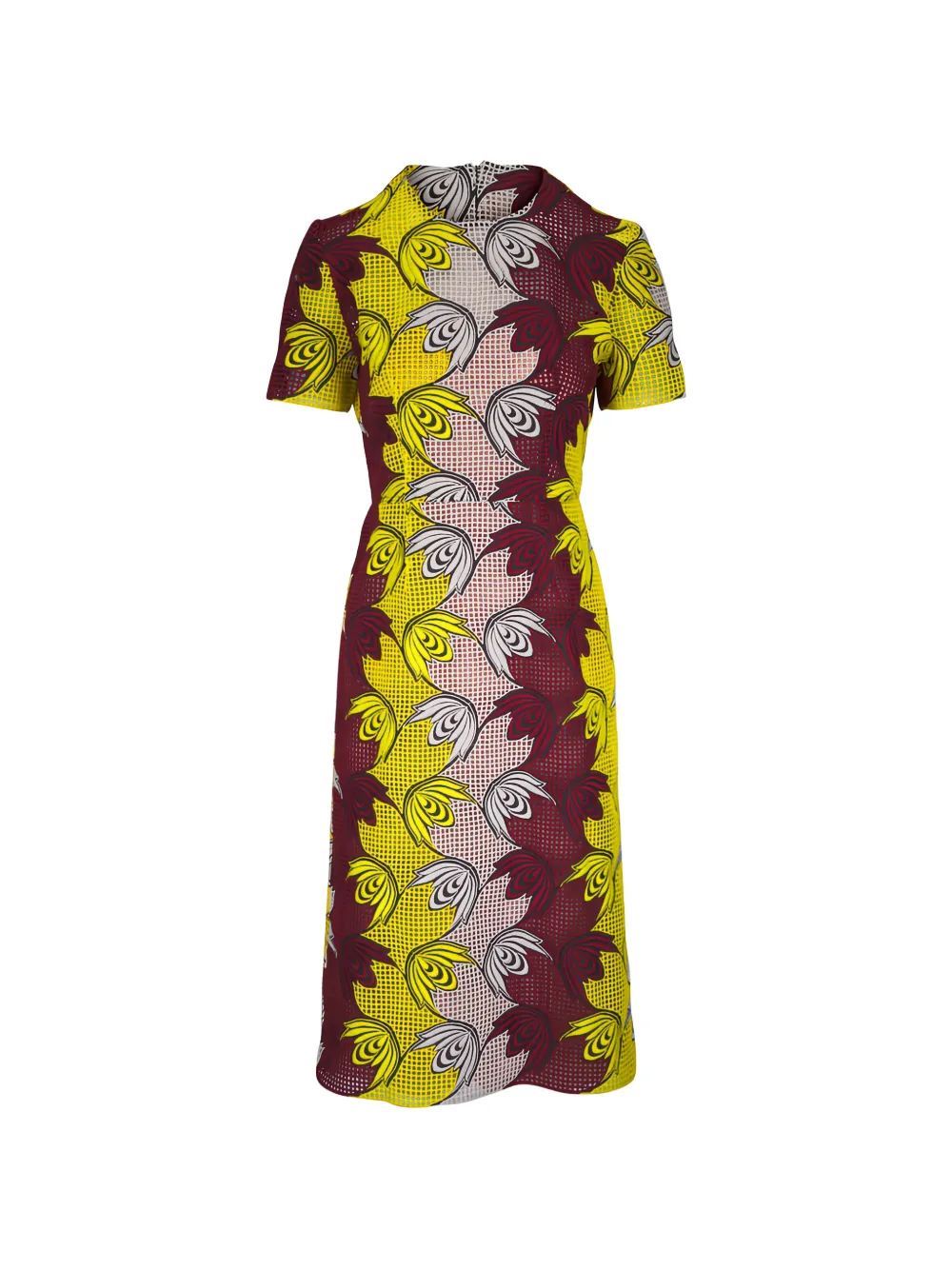 Marni floral-print midi dress - Marrone