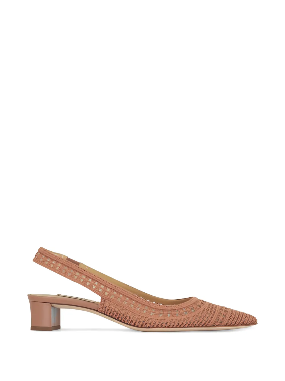 Arteana Trieste crochet-knit slingback sandals - Pink