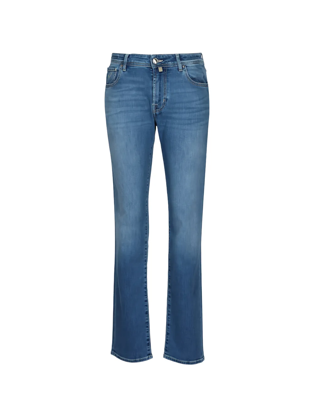 Jacob Cohën Bard faded-effect logo-patch jeans - Blu