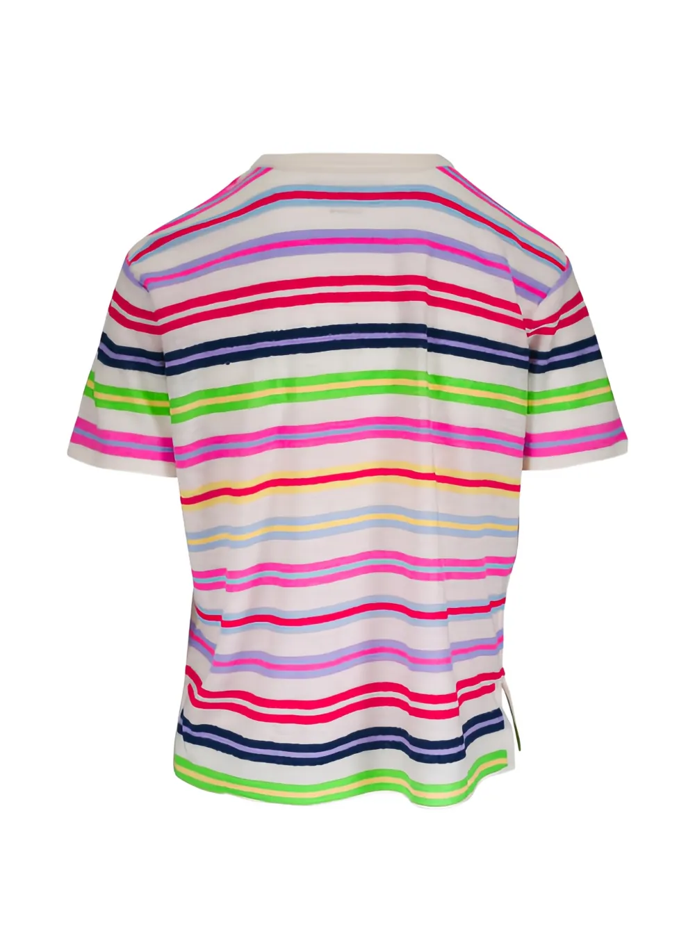 Majestic Filatures GestreeptT-shirt Wit