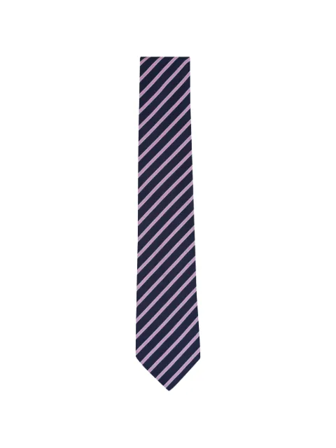 Zegna diagonal-stripe silk tie
